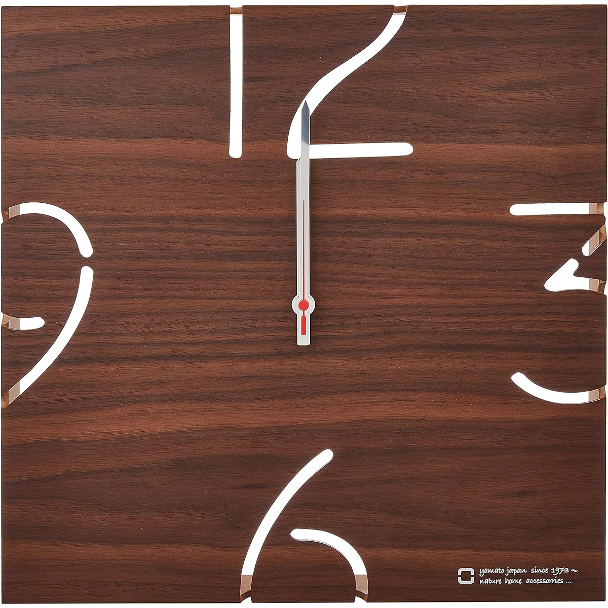 Yamato Crafts PUZZLE Walnut Radio Clock YK10-102