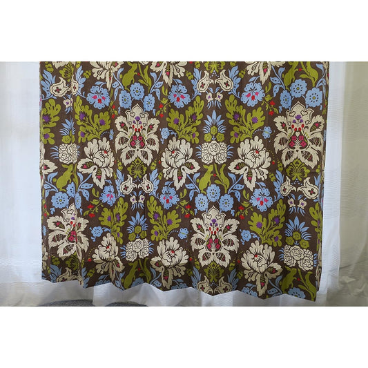 isso ecco curtain forest beige 100*178cm 2 pieces floral pattern animal animal pattern