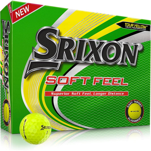 SRIXON SOFT FEEL 2020 Golf Ball Vivid Color Matte Finish Matte SRIXON GOLF BALL SOFT FEEL USA Direct Import Yellow