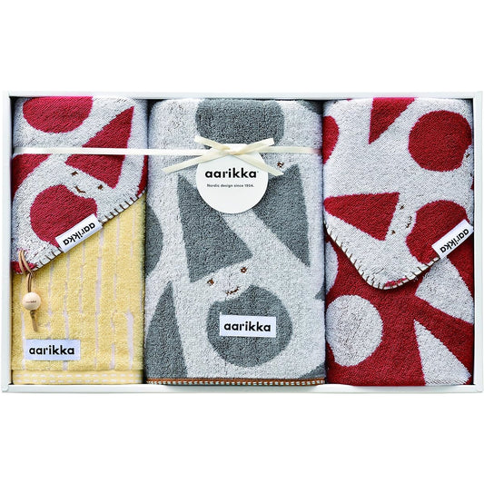 Marushin Towel Gift Greetings Moving Aarikka Aarikka Hand Towel 1P/Face Towel 2P/Bath Towel 1P Onni AA-0150 Mother's Day Birthday Present 6065007100