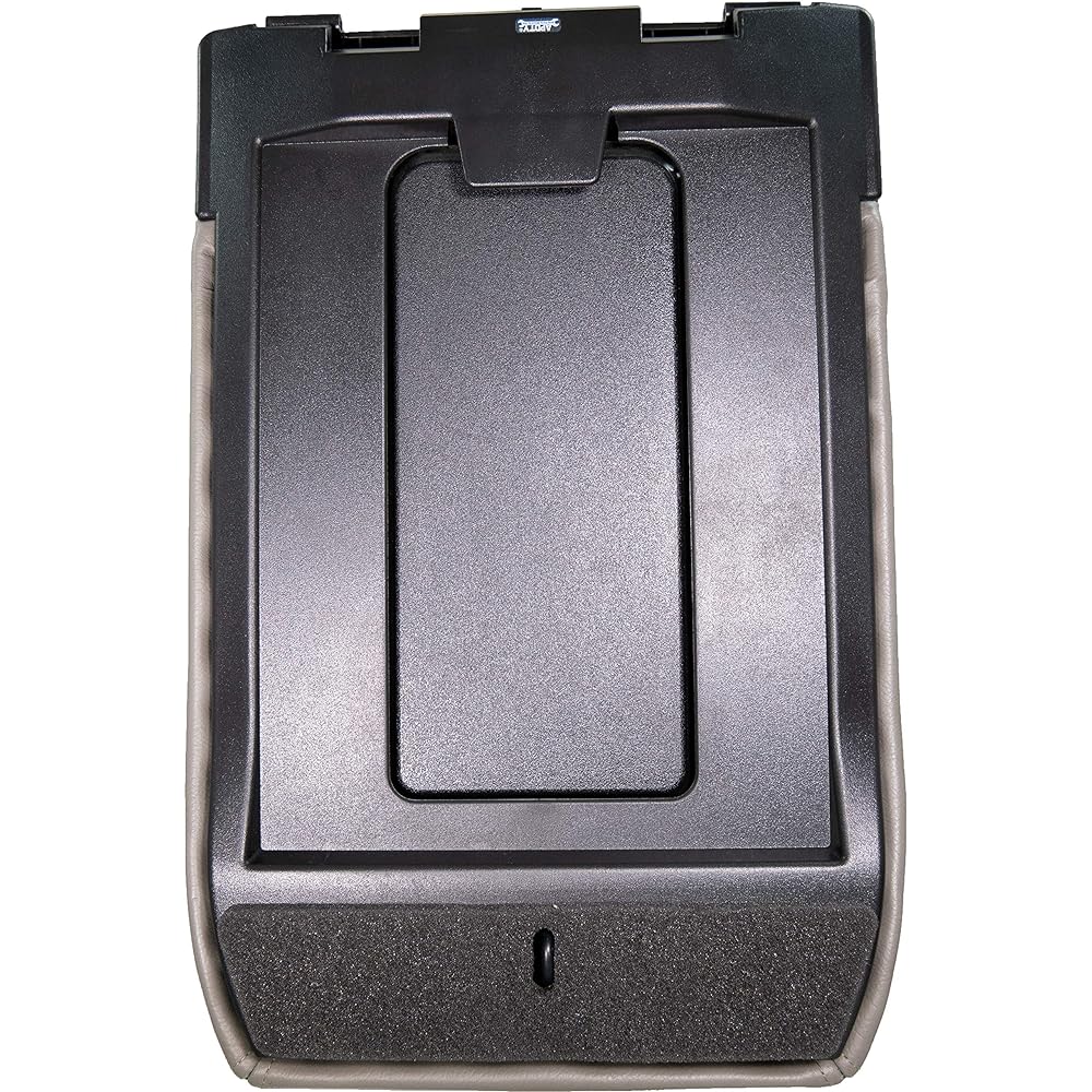 APDTY 035924 Center console hinge & fake leather lid armrest kit light gray color FITS 2001 - 2007 Sylvalard or 07 Classic 01 - 06 ESCALADE AVALANCHE SUBURBAN TAHOE Yukon (REPLACES 19127365)