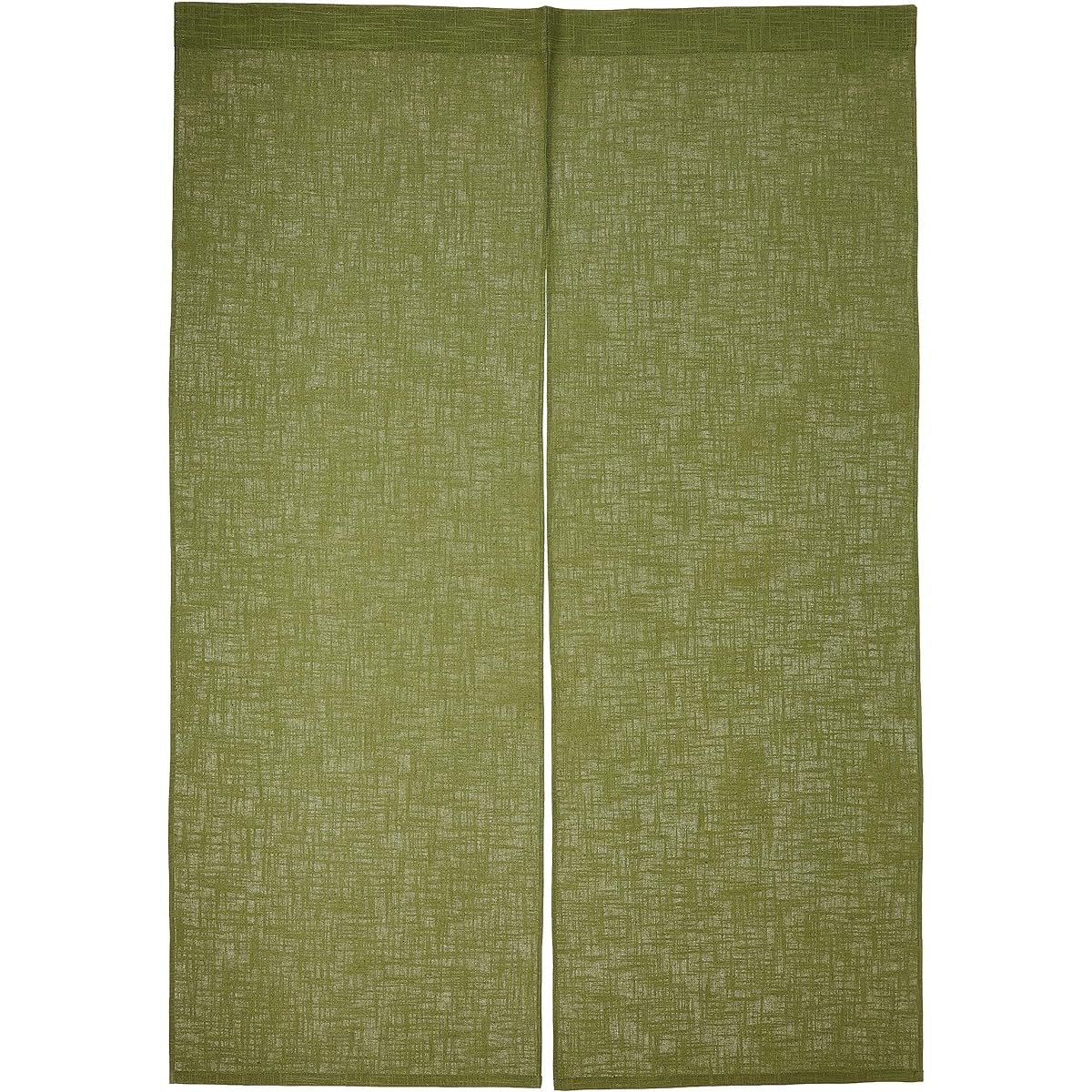 Sanmärchen Noren Plain Green 001-05 Cotton Linen Made in Japan YHV0404