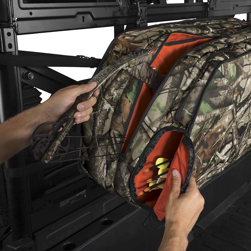 Classic Accessories 18-127-016001-00 NEXT VISTA G1 CAMO QUADGEAR UTV Deluxe Double Bowcase Most UTV Roll Cage, Bow Case Size 42 inches width 12 inches