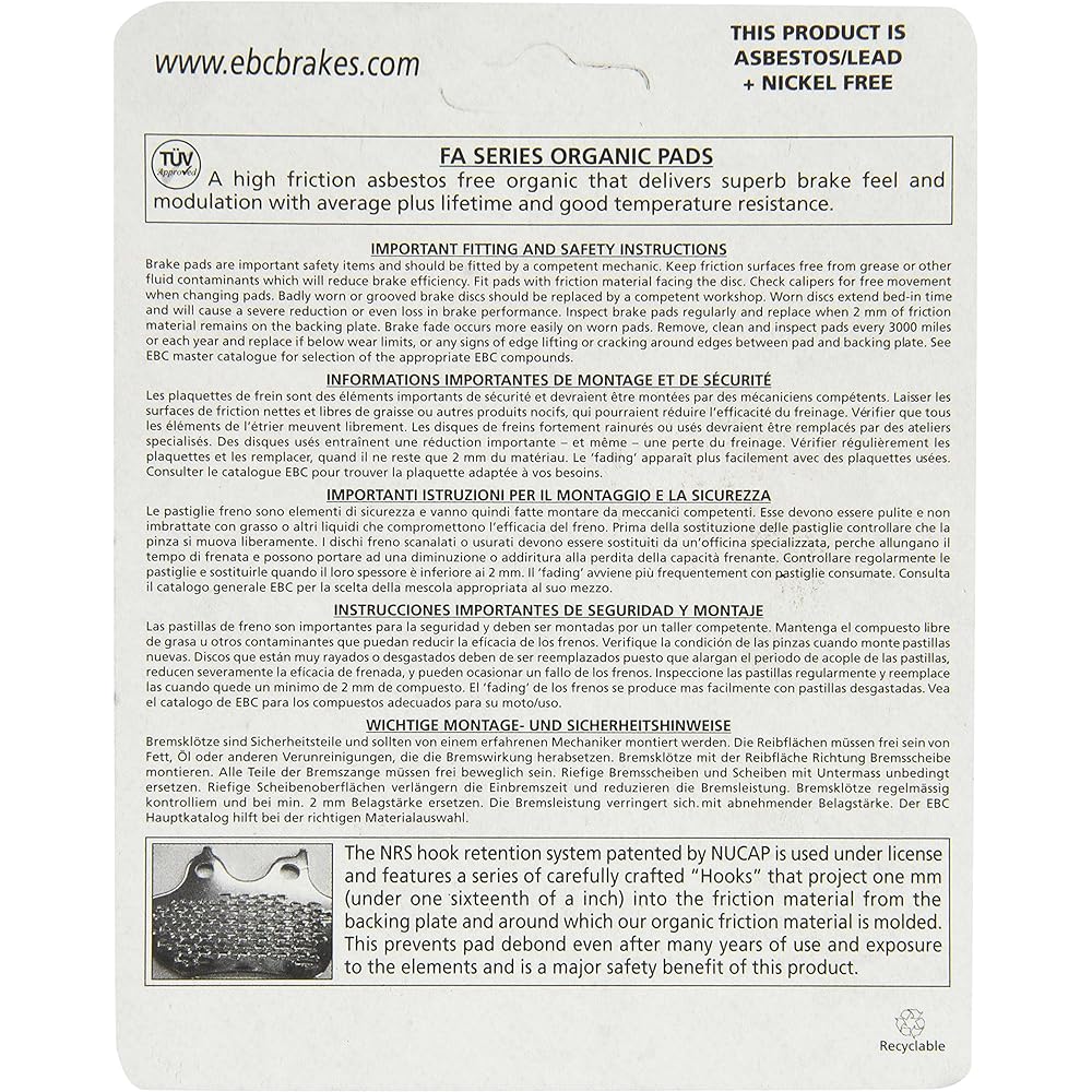 EBC DISC PAD SET