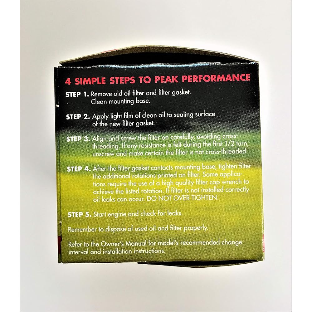Kawasaki 49065-7007 Oil Filter (2 packs) 4 Pack