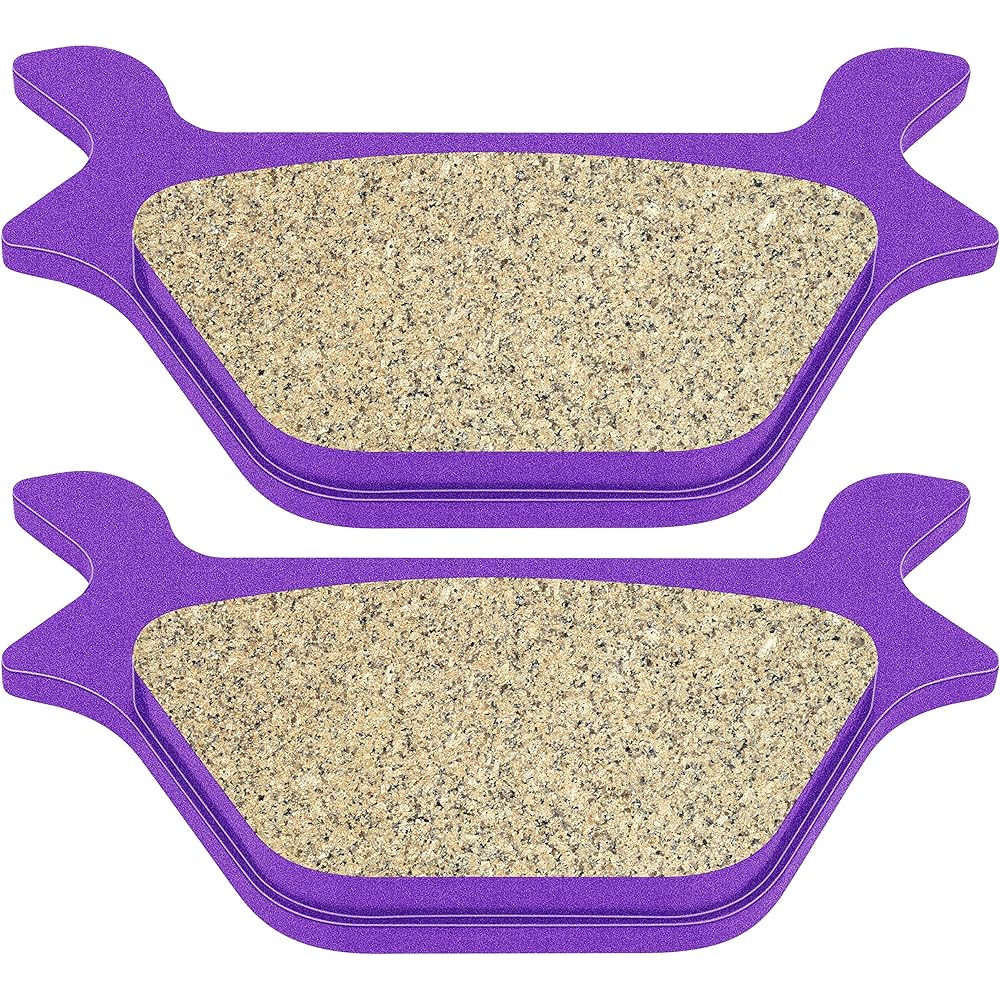 ECCPP FA200 Brake Pads Rear Carbon Fiber Replacement Brake Pad Kit for 1982-1999 Harley-Davidson