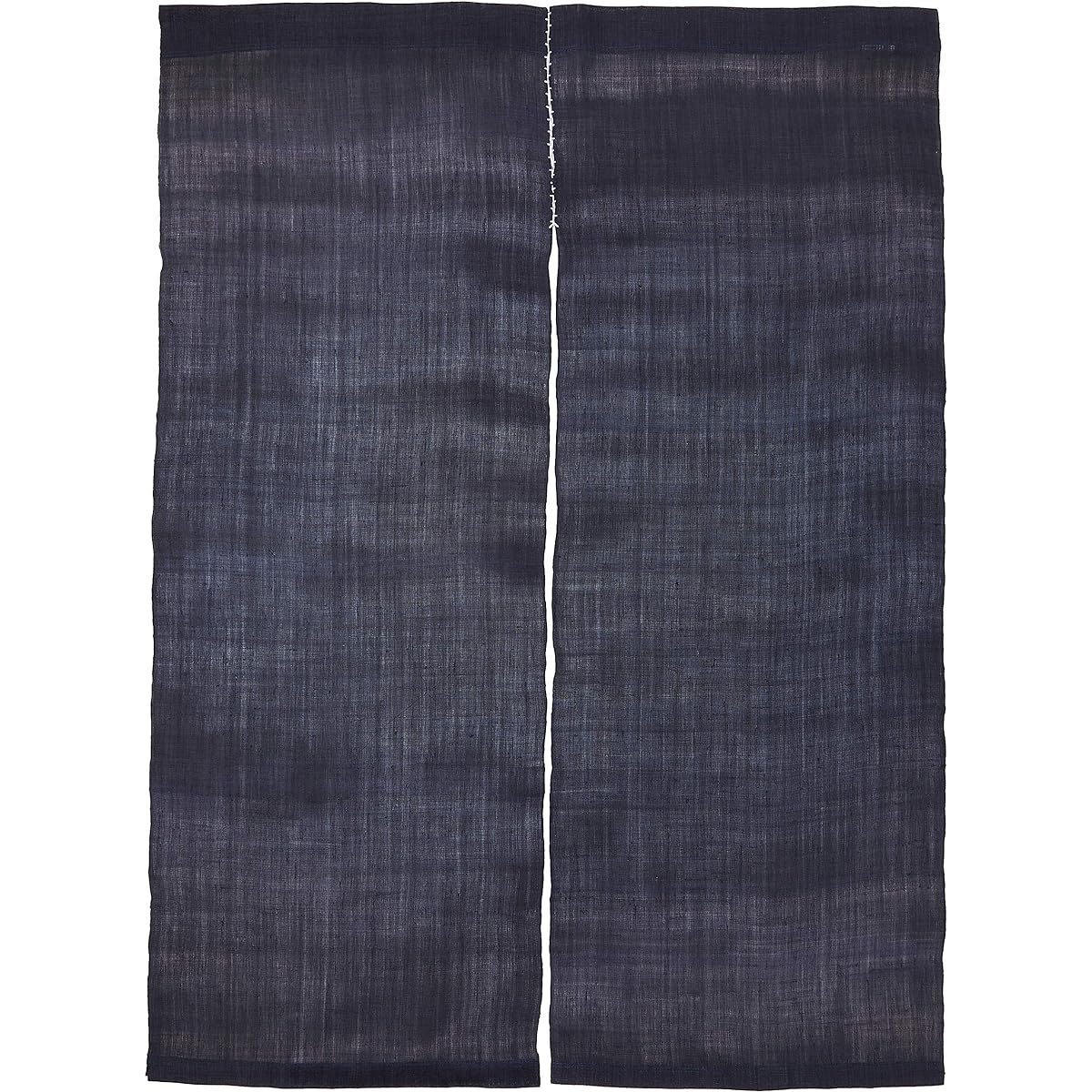 Ichinomiya Genuine Hemp Curtain Manyo Plain Eggplant Navy 100% Hemp Japan YNL95