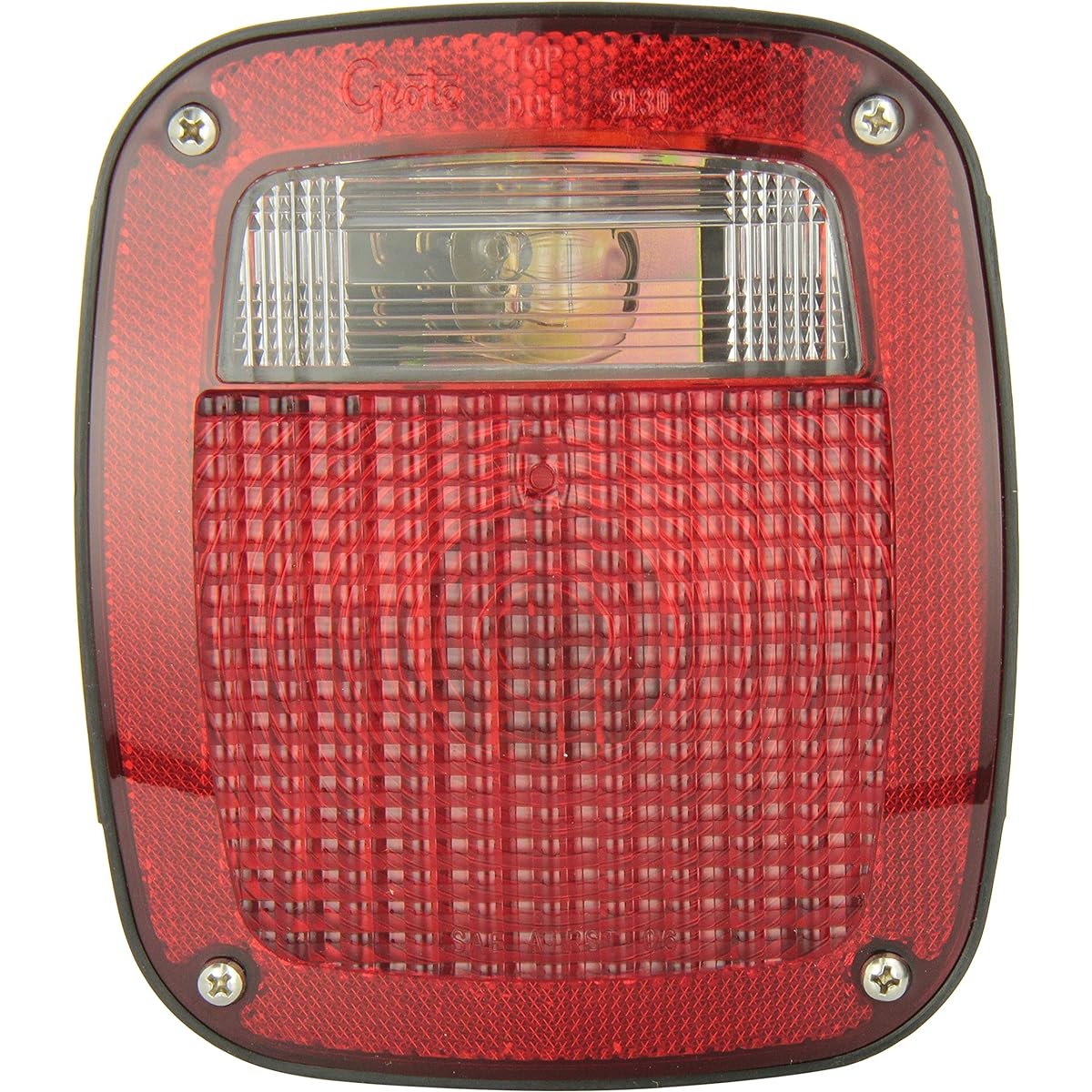 GROTE 50972 3 Stud Peter Vilt Chevrolet Jeep GMC Stop Tail Turn Light Pig Tail and License Window