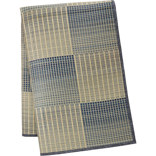 Igusa Rug Checkered 191×191 Blue Backing 409201